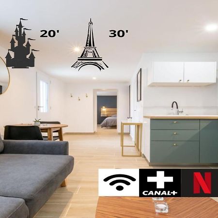Calme Absolu, Terrasse Et Parking Entre Paris Et Disney Vaires-sur-Marne Esterno foto