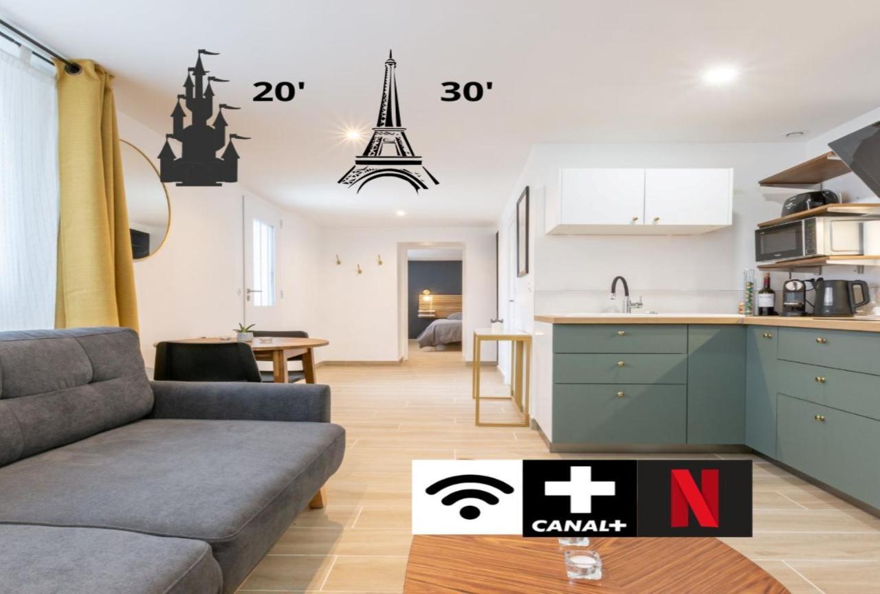 Calme Absolu, Terrasse Et Parking Entre Paris Et Disney Vaires-sur-Marne Esterno foto